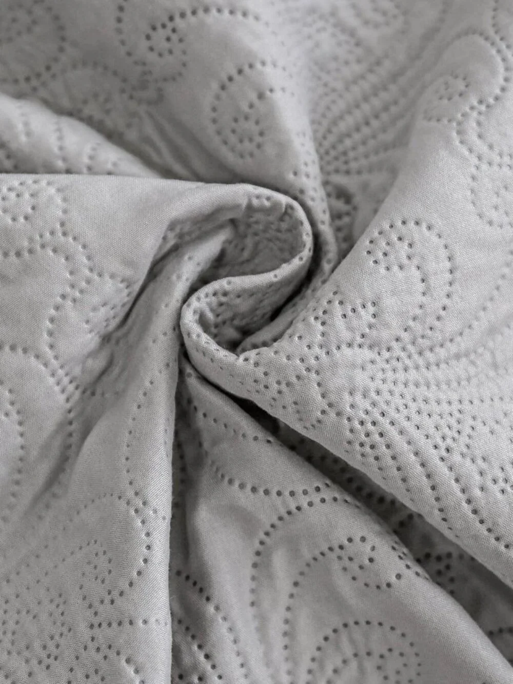 Twin Grey Quilted Soft & Cozy Quilt Set